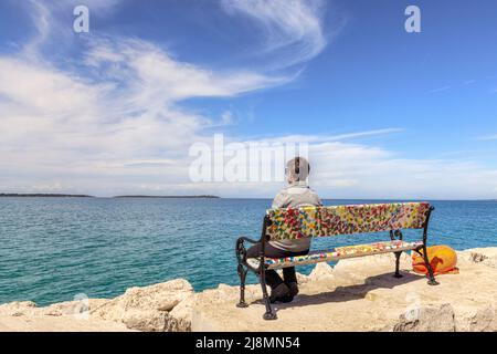 Fazana, Istria, Croazia, Europa Foto Stock