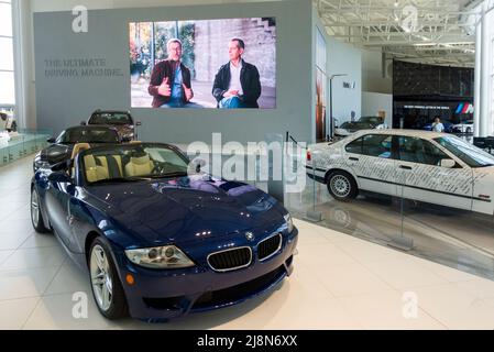 BMW Zentrum Museum nella contea di Greer Spartanburg, Carolina del Sud Foto Stock