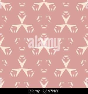Modello senza cuciture con figure graziose in stile geometrico Illustrazione Vettoriale