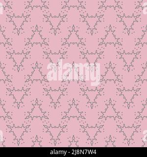 Modello senza cuciture con figure graziose in stile geometrico Illustrazione Vettoriale
