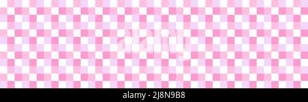 Gingham pattern senza cuciture vichy check plaid grafica per sciarpa, tovaglia, imballaggio, o altri moderni decorativi estate tessuto moda design Illustrazione Vettoriale