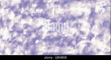 Cravatta tinta fondo motivo geometrico texture illustrazione vettoriale Shibori Abstract batik pennello senza giunture e ripetizione disegno bianco, blu, viola, Illustrazione Vettoriale