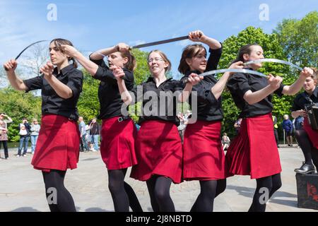 Rapper di Gaorsach e Step a Bakewell Foto Stock