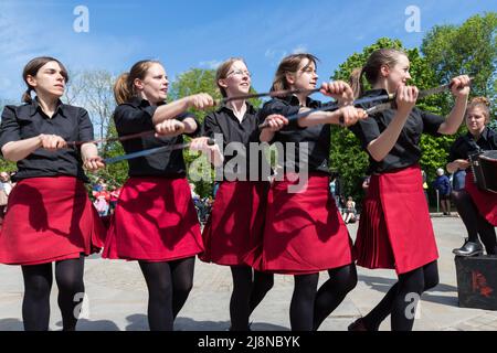 Rapper di Gaorsach e Step a Bakewell Foto Stock