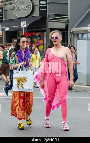 Toronto, Canada - 29 giugno 2012: Trans marzo durante la settimana Pride Foto Stock