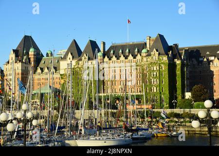 L'iconico Empress Hotel a Victoria BC, Canada Foto Stock