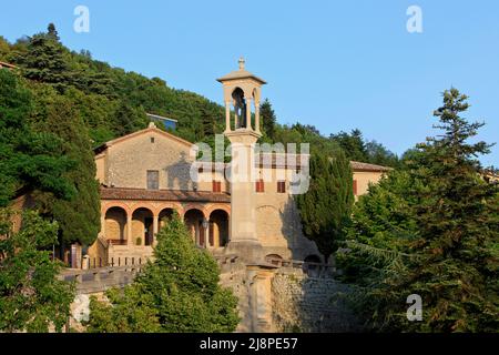 La Chiesa e il Convento di San Quirino - San Quirino (1549) nella Repubblica di San Marino Foto Stock