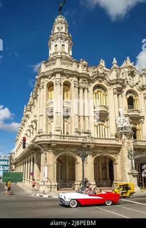 Gran Teatro de la Habana (Gran Teatro), Paseo del Prado, l'Avana Vecchia, l'Avana, la Habana, Repubblica di Cuba Foto Stock