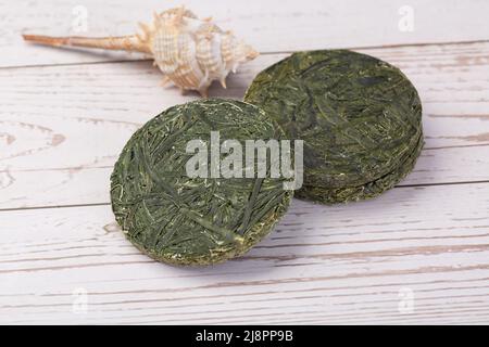Asian Sea Food Green Kelp Silk compresso Foto Stock