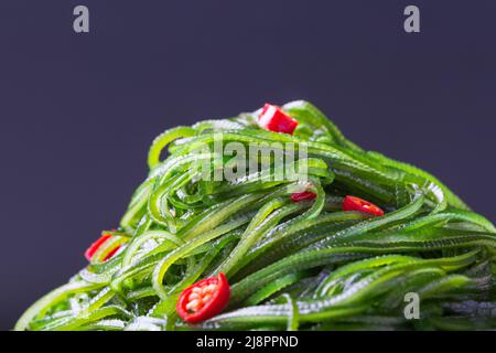 Asian Sea Food Green Kelp Silk compresso Foto Stock