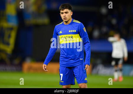 Buenos Aires, Argentina. 17th maggio 2022. Exequel Zeballos di Boca Juniors visto durante la Copa Conmebol MEBOL Libertadores 2022 partita tra Boca Juniors e Corinthians a Estadio Alberto J. Armando.Final Score; Boca Juniors 1:1 Corinthians Credit: SOPA Images Limited/Alamy Live News Foto Stock