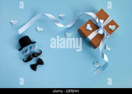 Biglietto di auguri per il giorno dei Padri felici. Iscrizione al giorno del Padre felice. Foto Stock