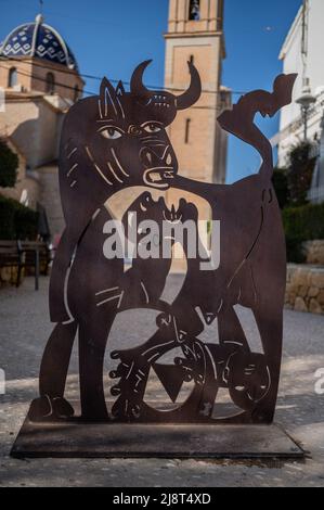 Bella vista di Altea, Alicante Spagna Foto Stock