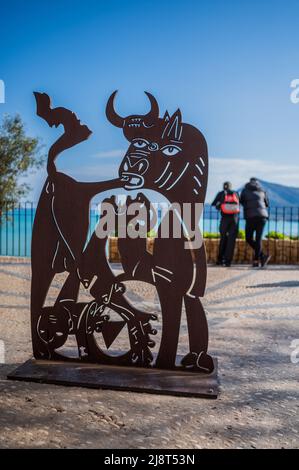 Bella vista di Altea, Alicante Spagna Foto Stock