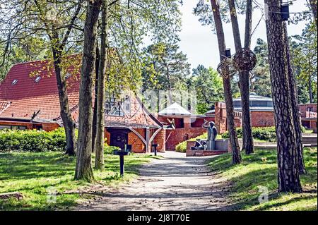 Worpswede (Germania): Café erbaut von Bernhard Hoetter und Kunsthalle Foto Stock