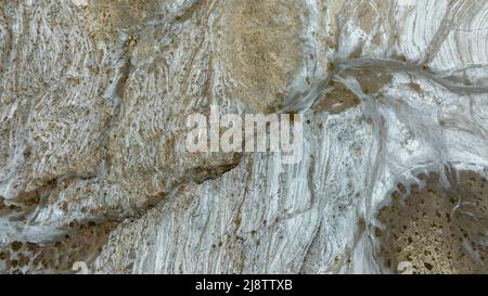 forme e modelli del deserto dalle taverne viste dall'aria Foto Stock