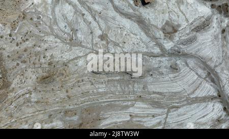 forme e modelli del deserto dalle taverne viste dall'aria Foto Stock