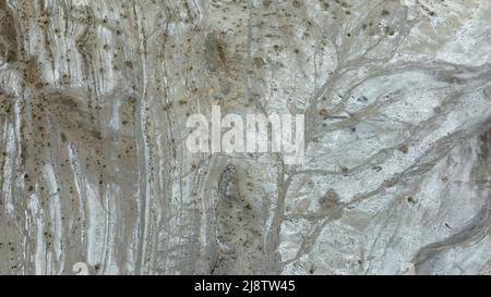 forme e modelli del deserto dalle taverne viste dall'aria Foto Stock