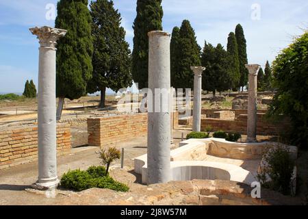 Sito archeologico romano di Italica a Siviglia, Andalusia, Spagna Foto Stock