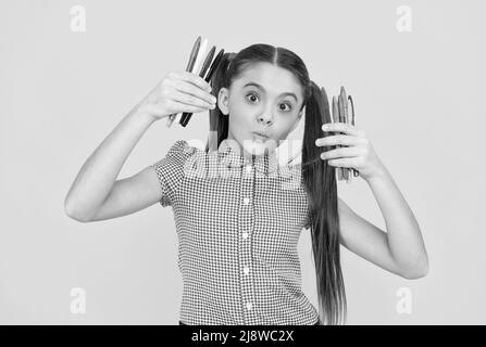 Penne da pittura Foto e Immagini Stock in Bianco e Nero - Alamy