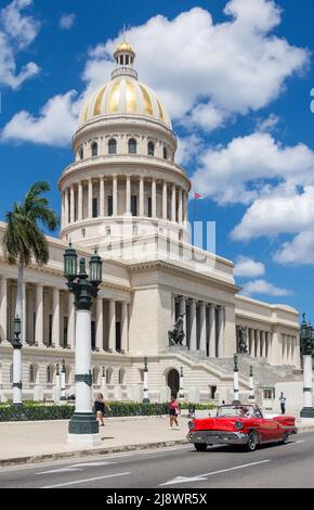 Palazzo del Campidoglio Nazionale (Capitolio Nacional de Cuba), Paseo del Prado, l'Avana Vecchia, l'Avana, la Habana, Repubblica di Cuba Foto Stock