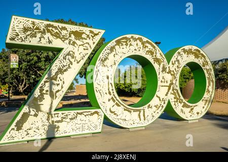 Tucson, AZ, USA - 8 novembre 2021: Lo zoo di Reid Park Foto Stock