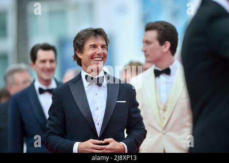 Tom Cruise e Jennifer Connelly in arrivo per la proiezione di Top Gun: Maverick come parte del Festival del Cinema di cannes 75th il 18 maggio 2022 a Cannes, Francia. Foto di Franck Castel/ABACAPRESS.COM Foto Stock