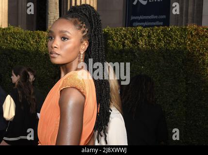 Los Angeles, Stati Uniti. 18th maggio 2022. Kiki Layne al CHIP ‘N DALE: PRIMA mondiale DEI RANGERS DI SALVATAGGIO tenuto al Teatro El Capitan mercoledì 18 maggio 2022. (Foto di Sthanlee B. Mirador/Sipa USA) Credit: Sipa USA/Alamy Live News Foto Stock