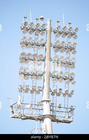 Tel Aviv, Israele. 17th maggio 2022. Stadion Light durante la partita di calcio UEFA Under 17 European Championship 2022 tra Danimarca e Svezia al Ramat-Gan-Stadion di Tel Aviv, Israele. Daniela Porcelli/SPP Credit: SPP Sport Press Photo. /Alamy Live News Foto Stock