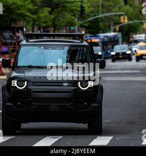 Land Rover Defender a Manhattan/New York Foto Stock