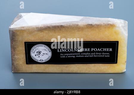 Formaggio non pastorizzato Lincolnshire Poacher Foto Stock