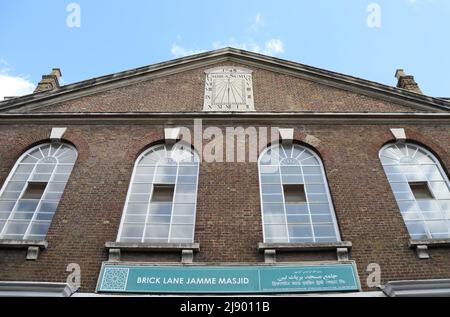 Moschea Congregazionale di Brick Lane a Spitalfields, nella parte orientale di Londra Foto Stock