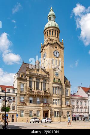 Municipio di Prostejov, Piazza T. G. Masaryk, Repubblica Ceca Foto Stock