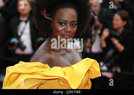 19 maggio 2022, Cannes, Cote d'Azur, Francia: VIOLA DAVIS partecipa alla proiezione "Top Gun: Maverick" durante l'annuale Festival del Cinema di Cannes 75th (Credit Image: © Mickael Chavet/ZUMA Press Wire) Foto Stock