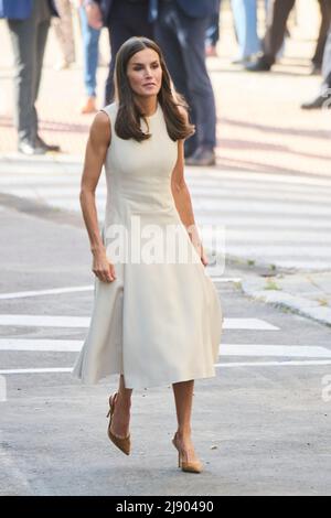 Madrid, Spagna. 19th maggio 2022. LA REGINA LETIZIA di Spagna partecipa alla Conferenza Internazionale 'ponti delle Donne. Proposte del Sud per il cambiamento globale" all'UNED Humanities Building di Madrid, Spagna. (Credit Image: © Jack Abuin/ZUMA Press Wire) Foto Stock