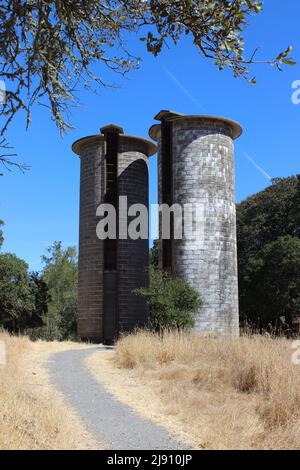 Silos, Jack London state Historic Park, California Foto Stock