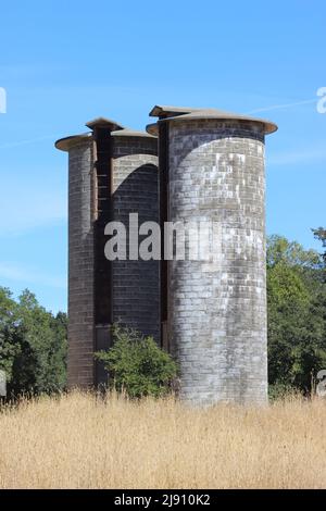 Silos, Jack London state Historic Park, California Foto Stock