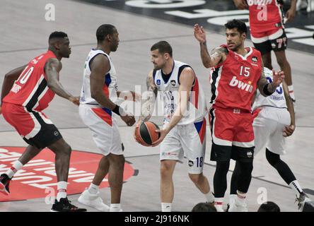 Semifinali di basket Eurolega: Olympiacos vs Anadolu Efes al padiglione Stark Arena. Belgrado, Serbia. 19th maggio 2022. 900/Cordon Press Credit: CORDON PRESS/Alamy Live News Foto Stock