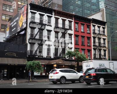 Immagine di edifici commerciali e residenziali a Manhattan. Foto Stock
