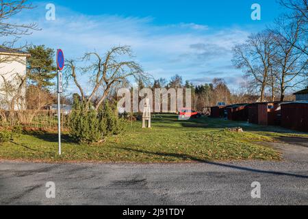 Orissaare, un piccolo borgo sull'isola di Saaremaa in Estonia Foto Stock