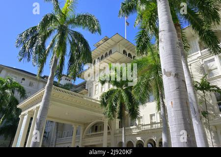 Impressioni panoramiche dal famoso Honolulu, Oahu HI Foto Stock