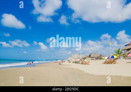 Atacames Ecuador, bella spiaggia giorno di sole Foto Stock