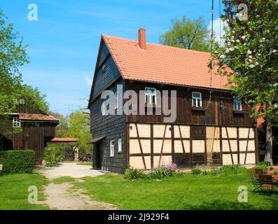 Museo all'aperto Agriturismo Turingia, Rudolstadt, Turingia, Germania Foto Stock