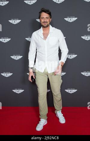 Vincent Cerutti partecipa alla prima del film 'Top Gun Maverick' di Parigi all'UGC Normandie di Parigi il 19 maggio 2022 a Parigi, Francia. Foto di Nasser Berzane/ABACAPRESS.COM Foto Stock