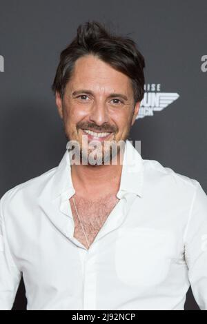 Vincent Cerutti partecipa alla prima del film 'Top Gun Maverick' di Parigi all'UGC Normandie di Parigi il 19 maggio 2022 a Parigi, Francia. Foto di Nasser Berzane/ABACAPRESS.COM Foto Stock