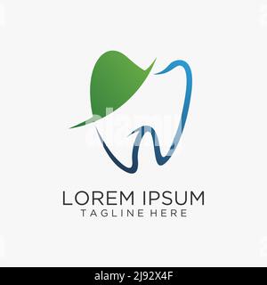 Design con logo per odontoiatria Illustrazione Vettoriale