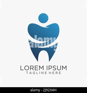 Design con logo per odontoiatria Illustrazione Vettoriale