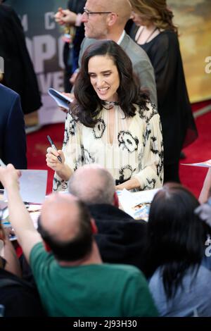 Londra, Regno Unito . 19 maggio 2022. Jennifer Connolly è stato raffigurato alla premiere britannica di Top Gun: Maverick tenuto presso i Leicester Square Gardens. Credit: Alan D West/Alamy Live News Foto Stock