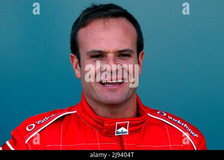 Melbourne, Australia. 06th Mar 2003. ARCHIVIO FOTOGRAFICO: Rubens BARRICHELLO compie 50 anni il 23 maggio 2022, 01 SN Barrichello 0603.jpg Rubens BARRICHELLO, BRA, Ferrari, Portrait, QF Formula 1, Gran Premio d'Australia il 03/06/2003 a Melbourne, Motorsport Credit: dpa/Alamy Live News Foto Stock