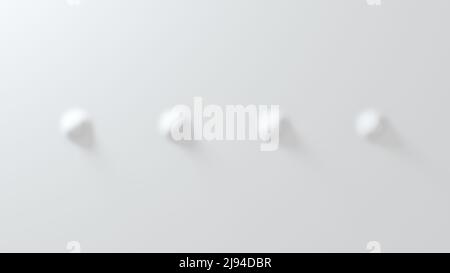 Sfondo bianco convesso in geometria anti-aliasing. 3d rendering Foto Stock